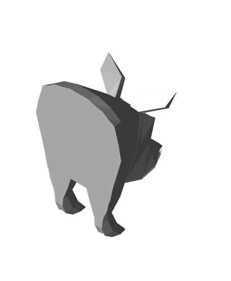 Low Poly Pig Fridge Magnet 3d model