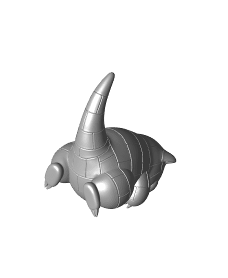 Pokemon Sandshrew #27 - Optimized for 3D Printing 3d model