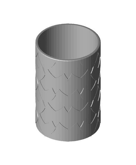 Dragon Scale Can Coozie  3d model