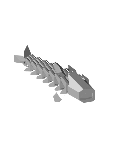 Articulated fish 3d model