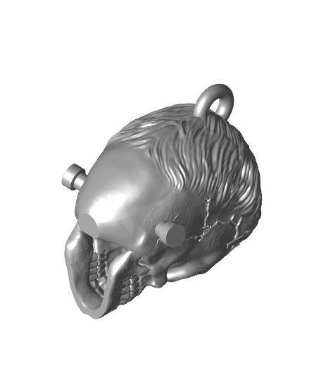 Franskenstein's Skull Keychnains 3d model