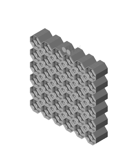 6x6 Multiboard Corner Tile - x4 Multi-Material Stack 3d model
