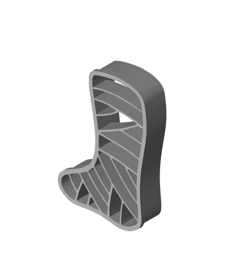 Mumy Foot Cookie Cutter, Biscuit Cutter 3d model