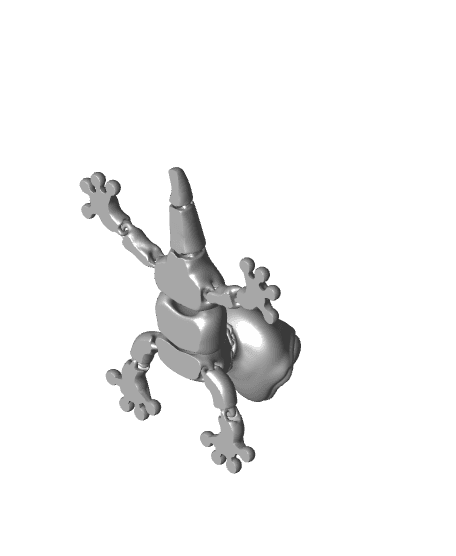 Flexi Gecko (No Supports) 3d model