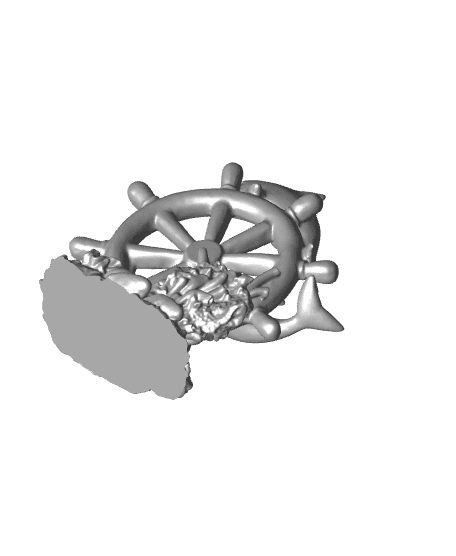 Dolphin Boat Wheel 3d model