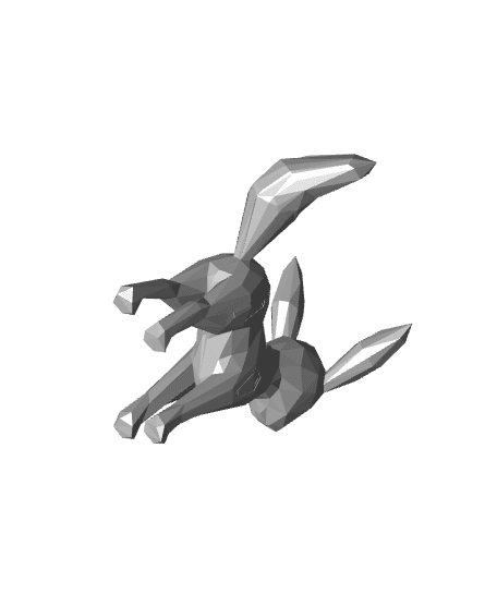 Low Poly Umbreon - Fan Art (Bambu Project and Multi-Part Included) 3d model