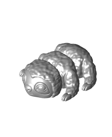 Baby Sloth Fidget with solid legs 3d model