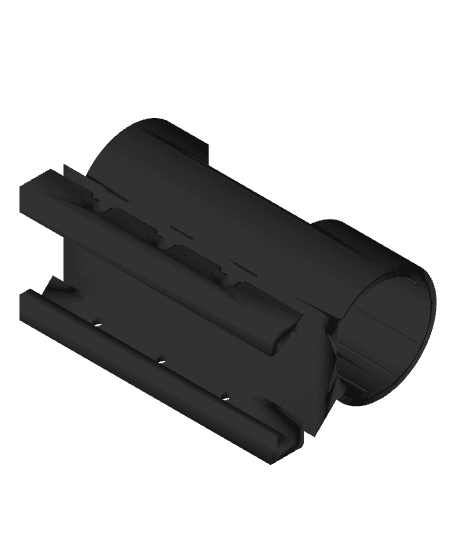 M-Lock & Picatinny to flashlight 0.83in 21mm 3d model