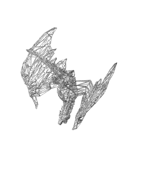 Wire Art Dragon 🐉🏰  3d model