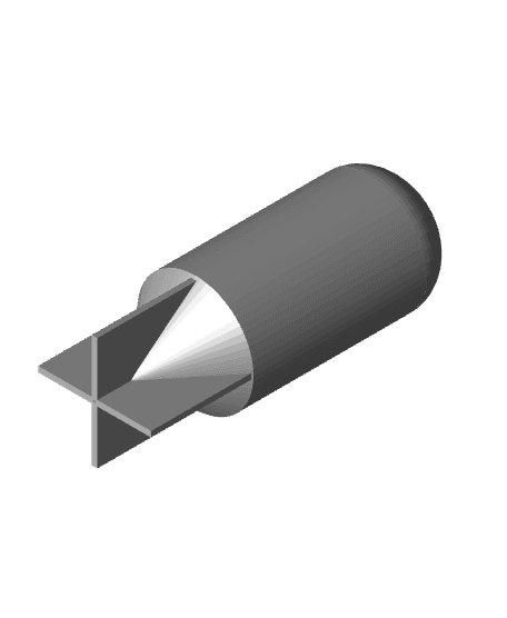 LL (Less Lethal) 40mm Round for 1 1/2in PVC Potato Cannon 3d model