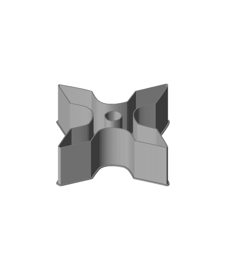 Shuriken 007A, nestable box (v2) 3d model