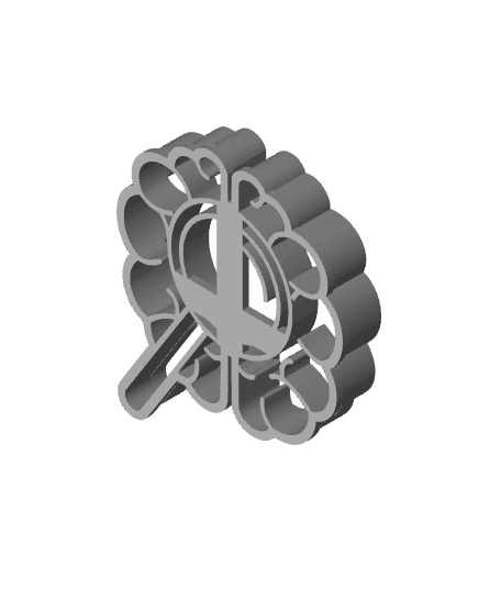 Brain Cookie Cutter, Biscuit Cutter 3d model