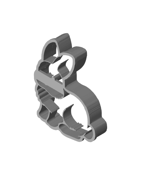 Rabbit Cookie Cutter, Biscuit Cutter 3d model