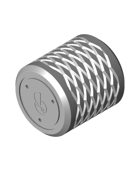 Knurled pattern planter 3d model