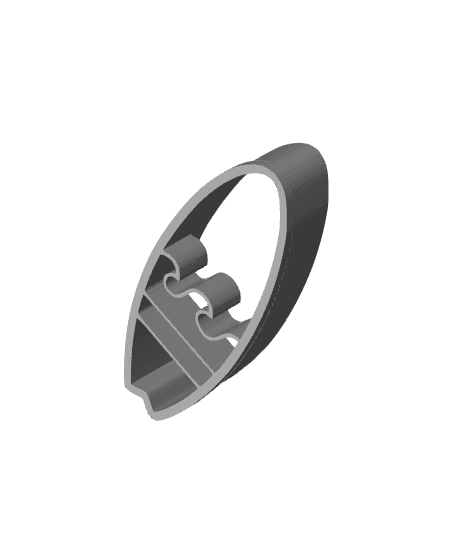 Surfboard Cookie Cutter, Biscuit Cutter 3d model