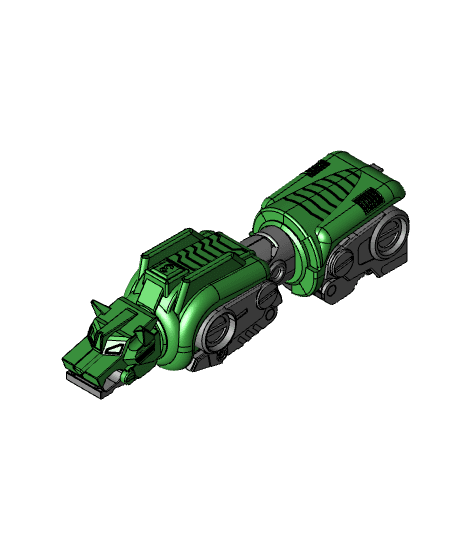 Voltron 1.0 Green Lion - Source File 3d model