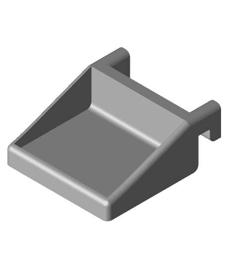 Simple magnetic screw tray for ikea Skadis 3d model
