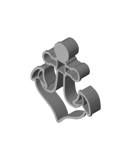 Anchor Cookie Cutter, Biscuit Cutter 3d model