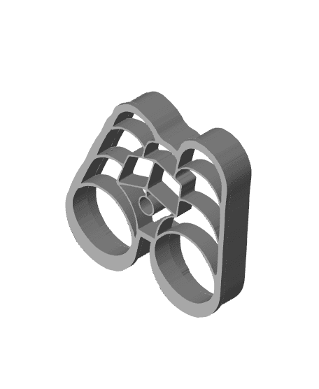 Binoculars Cookie Cutter, Biscuit Cutter 3d model