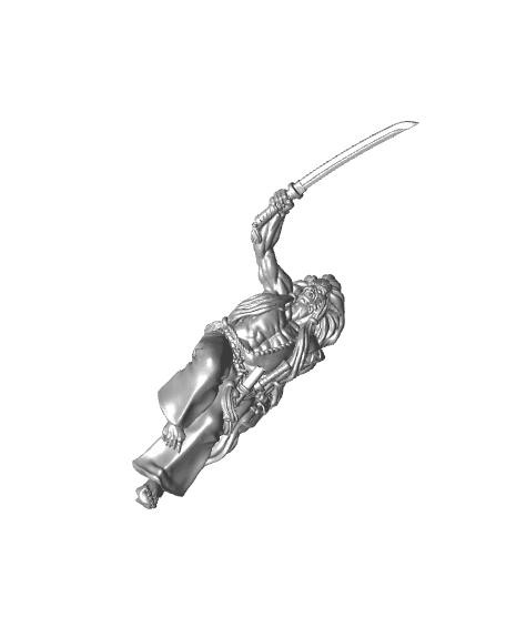 Raion  - With Free Dragon Warhammer - 5e DnD Inspired for RPG and Wargamers 3d model