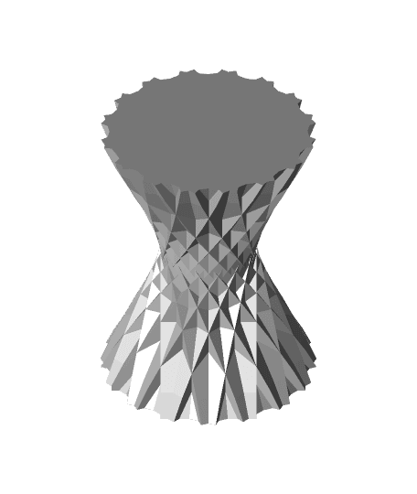 Facetted Vase 3d model