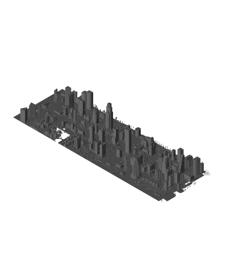 Minecraft Los Angeles 3d model