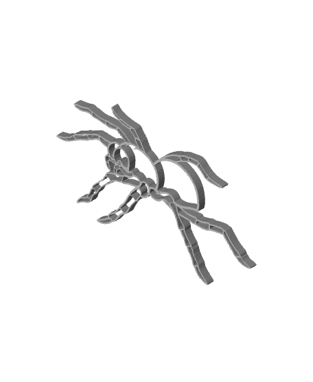 spider wall art tarantual decor halloween decoration 3d model