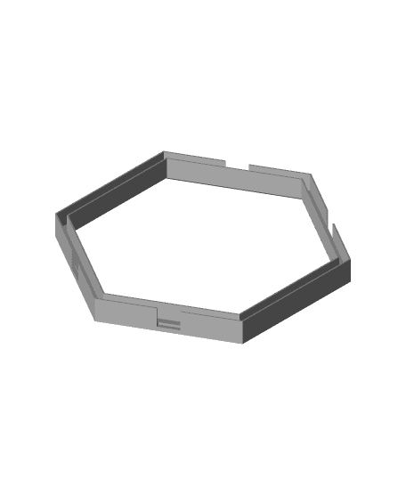 LED Hexagon Panels and Shelfs 3d model