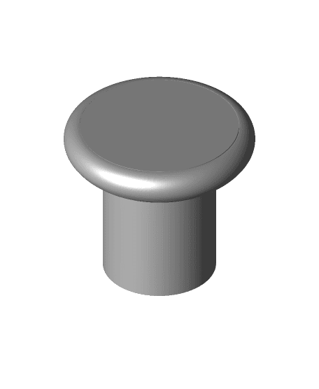 Simple door knob 3d model