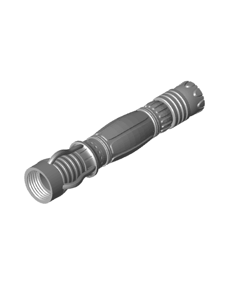 Print in Place Connecting Double Lightsaber Concept 4 3d model