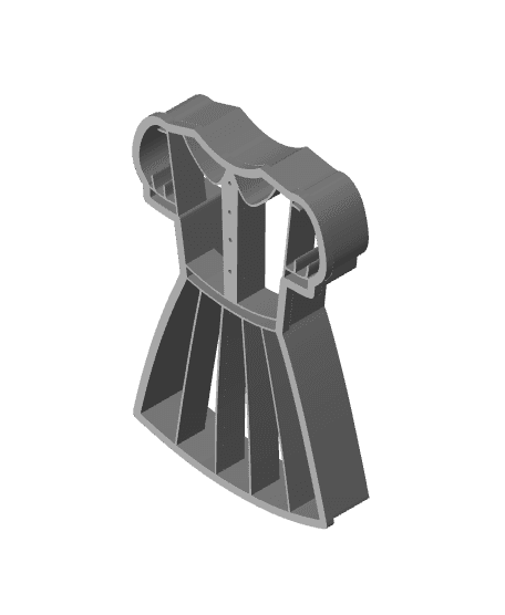 Dress Cookie Cutter, Biscuit Cutter 3d model