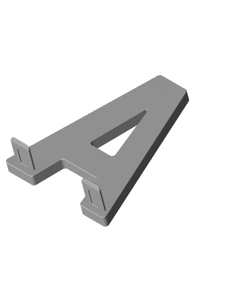 3D Letter A - by TeeTi3D 3d model