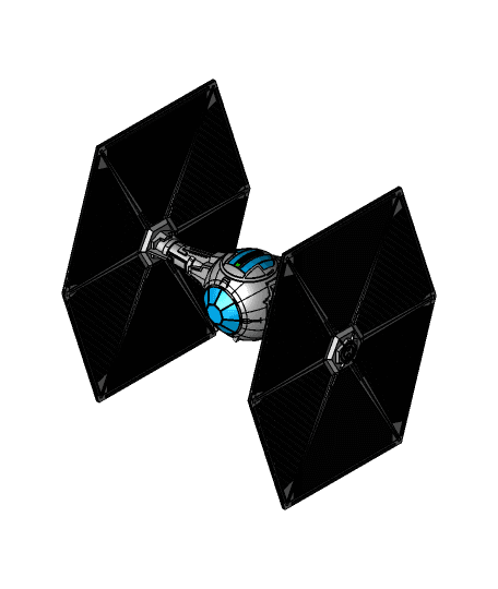 TIE-FIGHTER STAR WARS 3d model