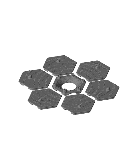 Hextraction Hex Ritual Tiles 3d model