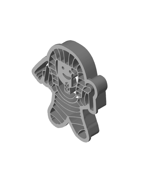 Mumy Cookie Cutter, Biscuit Cutter 3d model