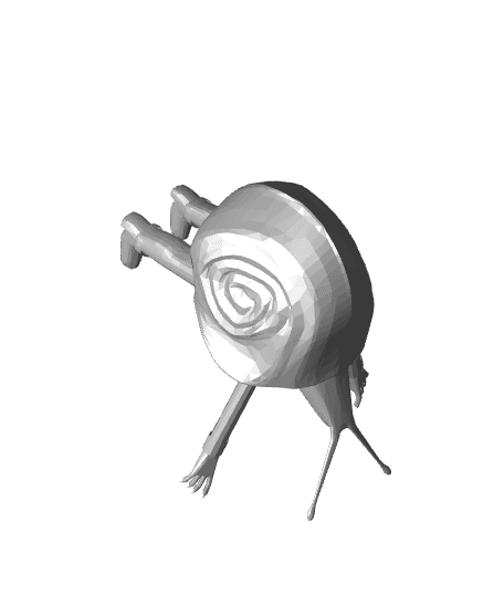 Content Warning - SnailMan 3d model