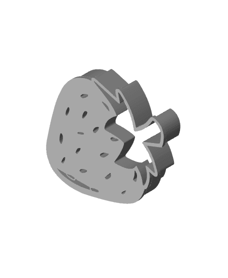 Strawberry Cookie Cutter, Biscuit Cutter 3d model