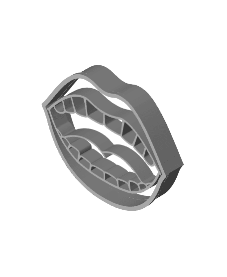 Mouth Cookie Cutter, Biscuit Cutter 3d model