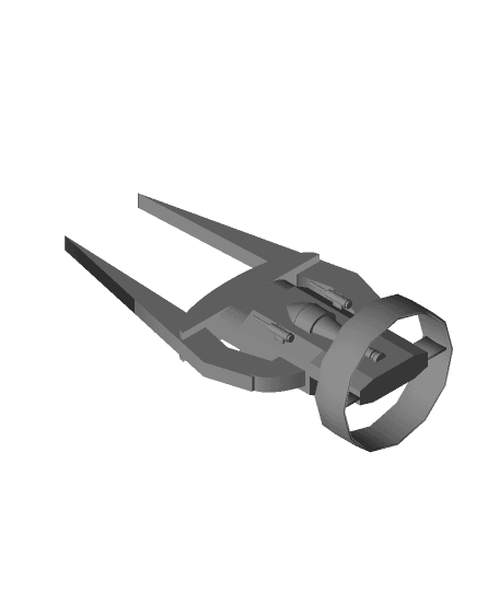 Spaceship Fan Tail 3d model