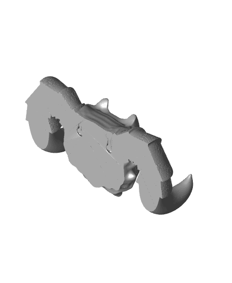 Demon Skull Wall Hook 3d model