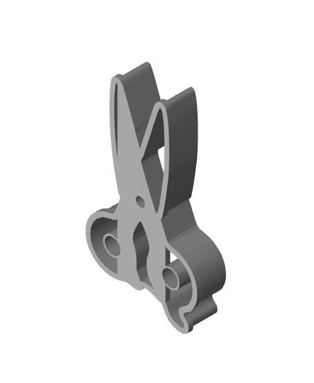 Scissors Cookie Cutter, Biscuit Cutter 3d model