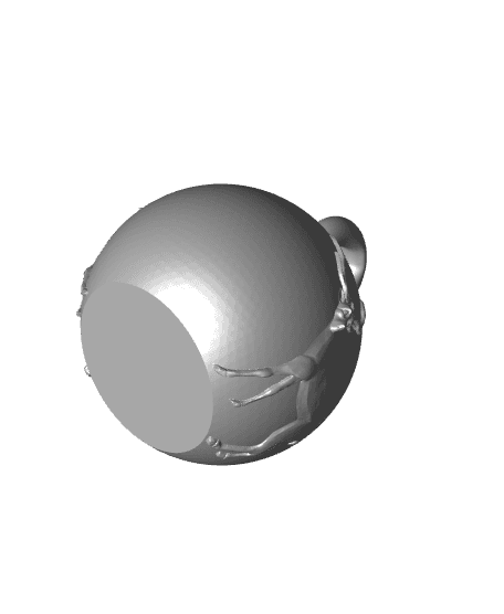 christmas ball deer 2 3d model