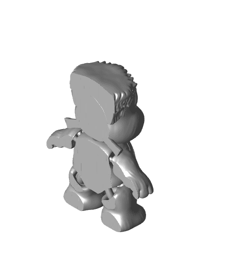 Frankenstein, Care Bear, Halloween, Print in Place, Flexi, Articulate, Flexible 3d model