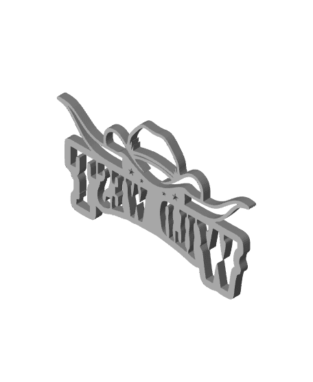 wild west wall art country sign western decor 3d model