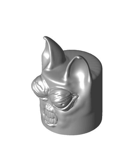 Cylinder Bat Face 3d model