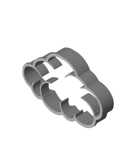 Cloud Cookie Cutter, Biscuit Cutter 3d model