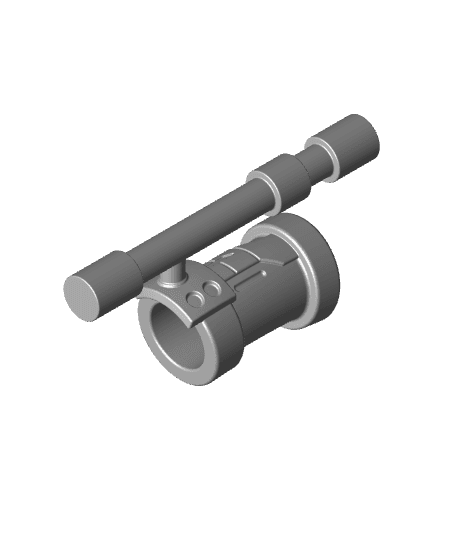 Helltaker Judgement Baton Armpiece 3d model