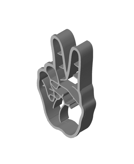 Free Hand Cookie Cutter, Biscuit Cutter 3d model