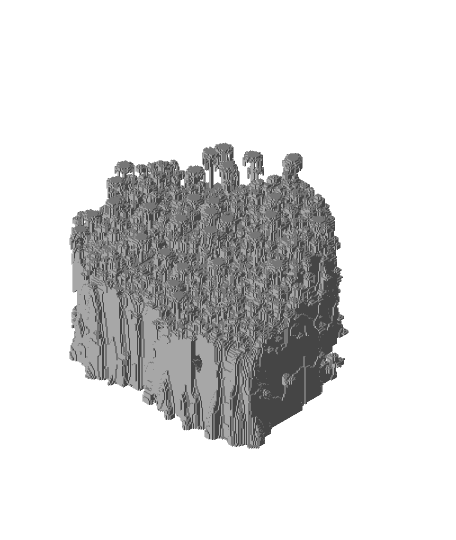 Minecraft Cliff Island IV 3d model