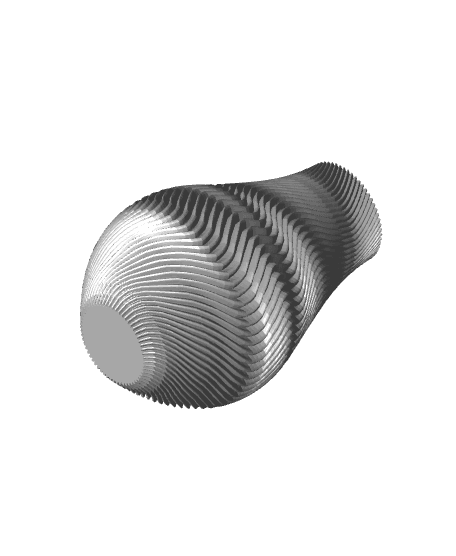 Spiral Vase Set Version Three - 4 Designs 3d model